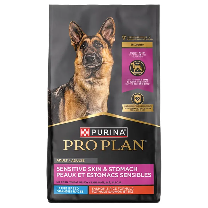 Purina Pro Plan Sensitive Skin & Stomach Large Breed Salmon & Rice Formula Dry Dog Food