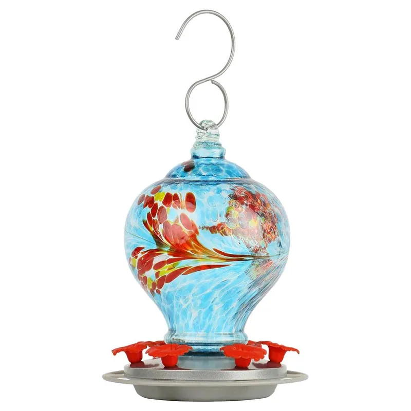 Nature‘s Way Artisan Glass Hummingbird Feeder