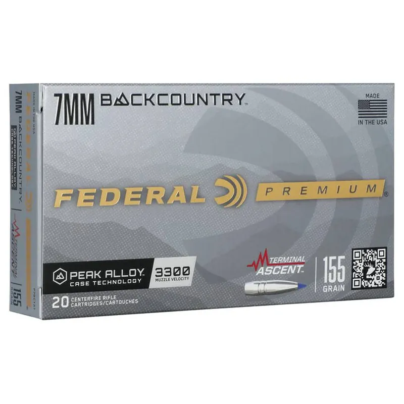 Federal Premium 7mm Terminal Ascent Backcountry Rifle Ammunition