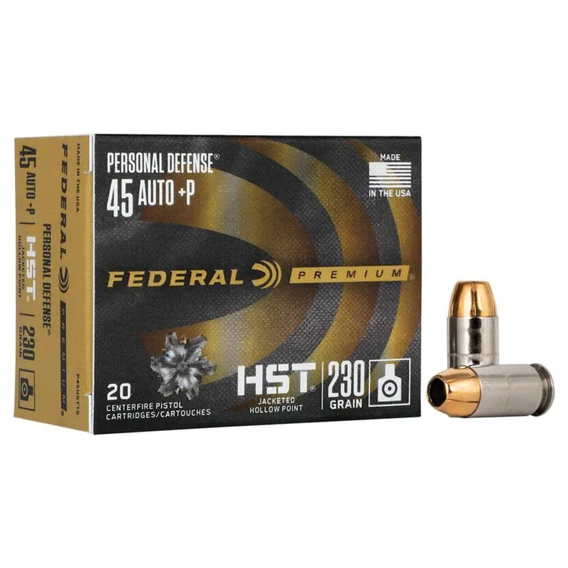 Federal Personal Defense HST Jacketed Hollow Point Handgun Ammunition