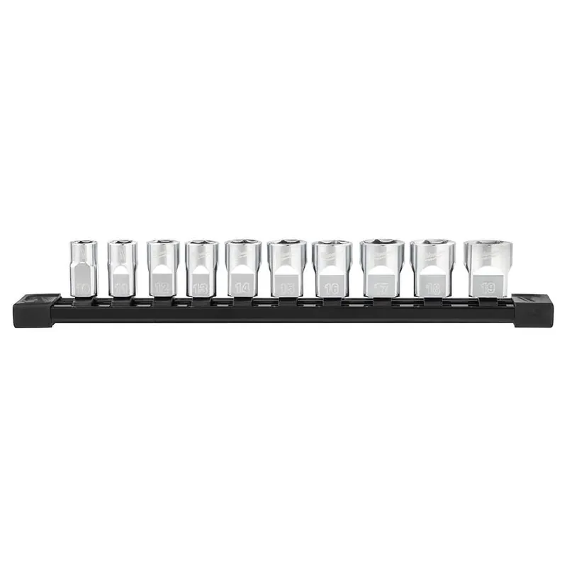 Milwaukee 3/8" Drive Metric Socket Set - 10 pcs