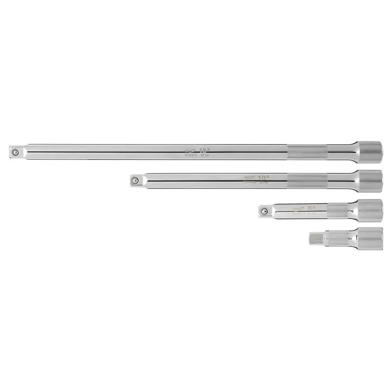Milwaukee 1/2" Drive Extension Set - 4 pcs