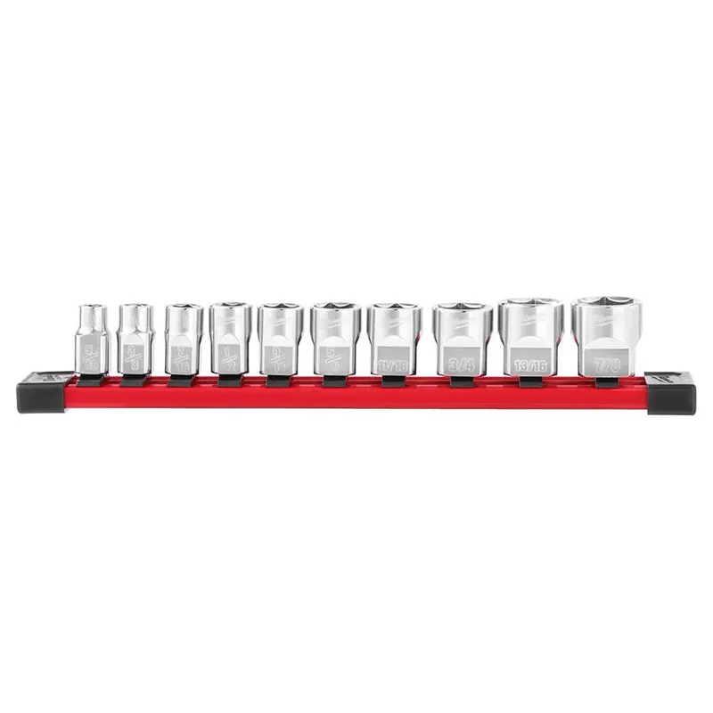 Milwaukee 3/8" Drive SAE Socket Set - 10 pcs