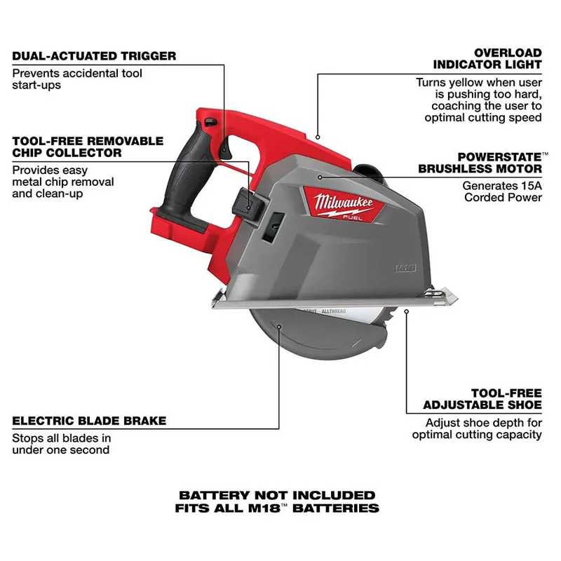 Milwaukee M18 Fuel 8" Metal Cutting Circular Saw