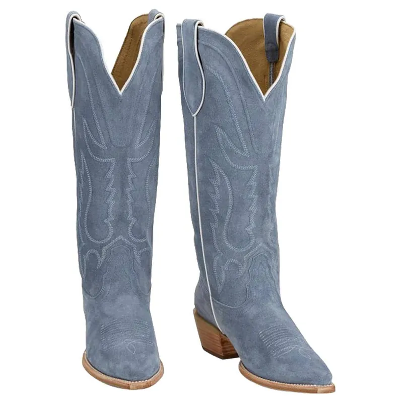 Tony Lama Women‘s Liz 15" Suede Boots