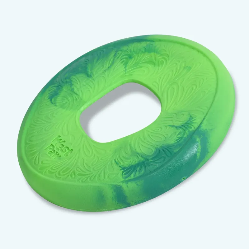 West Paw Sailz Seaflex Dog Toy - Emerald - large