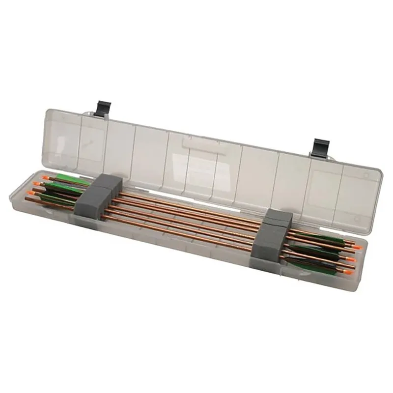 Designed to hold 18 to 24 full length arrows with broadheads
Snap-lock latch system
Stainless steel hinge pins
Made of luggage grade, high density, polypropylene to last