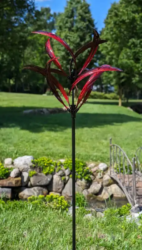 Marshall Home and Garden Red Luminous Cascade Spinner