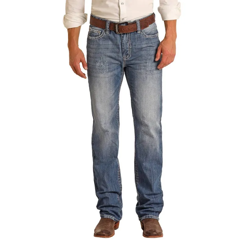 Rock & Roll Denim Men‘s Double Barrel Relaxed Fit Jeans