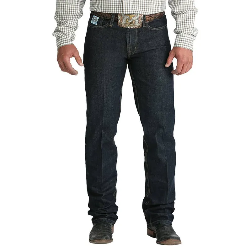 Cinch Men‘s White Label Relaxed Mid-Rise Straight Leg Rigid Denim Jeans
