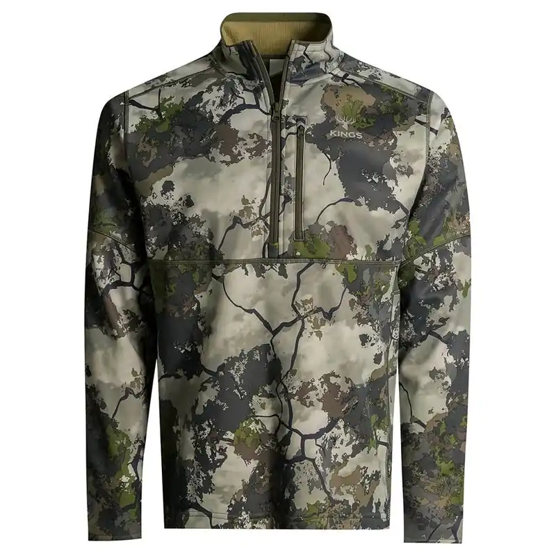 King‘s Camo Men‘s Hunter 1/4 Zip Fleece Jacket