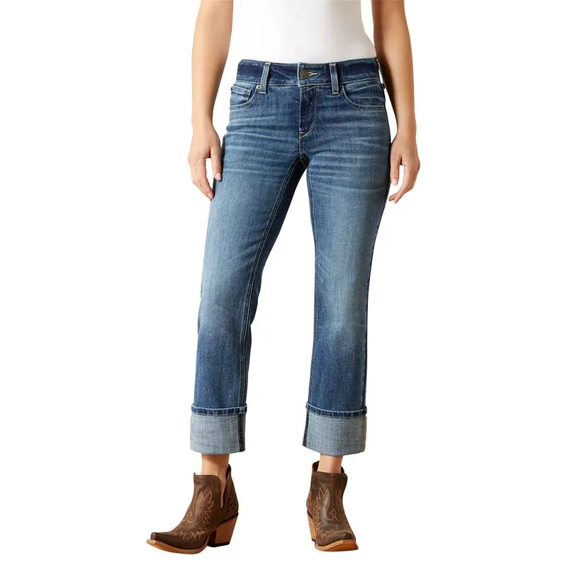 Ariat Women‘s Perfect Rise Silvie Straight Cropped Jeans