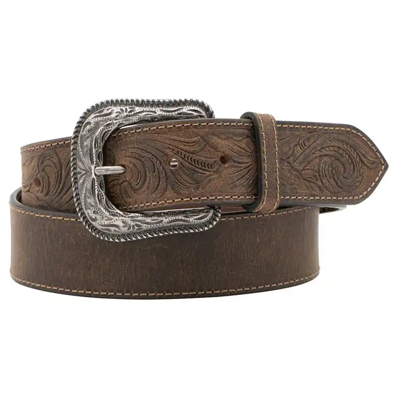 AndWest Men‘s 1-1/2" Tooled Billets Belt