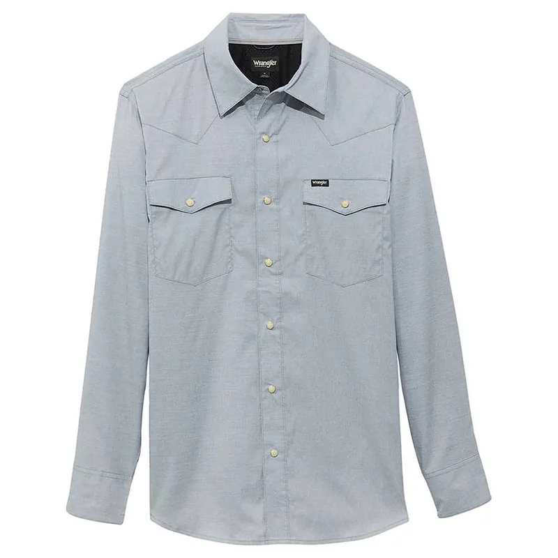 ATG by Wrangler Men‘s Drover Utility Long Sleeve Button Down Shirt