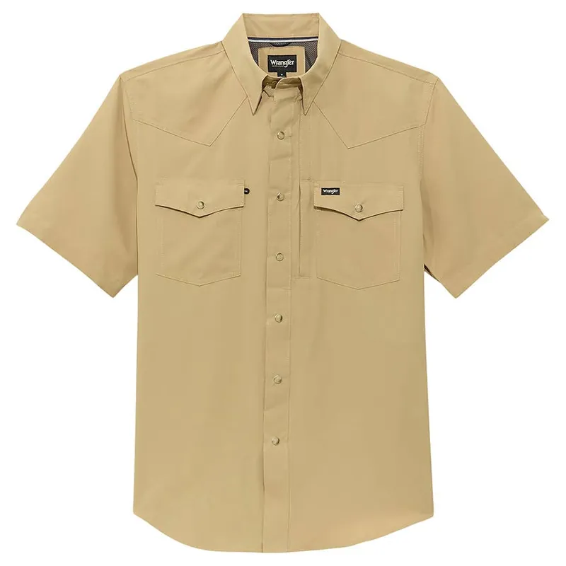 ATG by Wrangler Men‘s Performance Short Sleeve Button Down Shirt