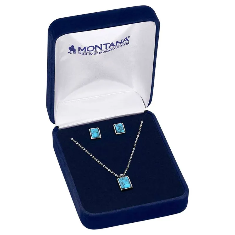 Montana Silversmiths Women‘s Rio River Blue Jewelry Set