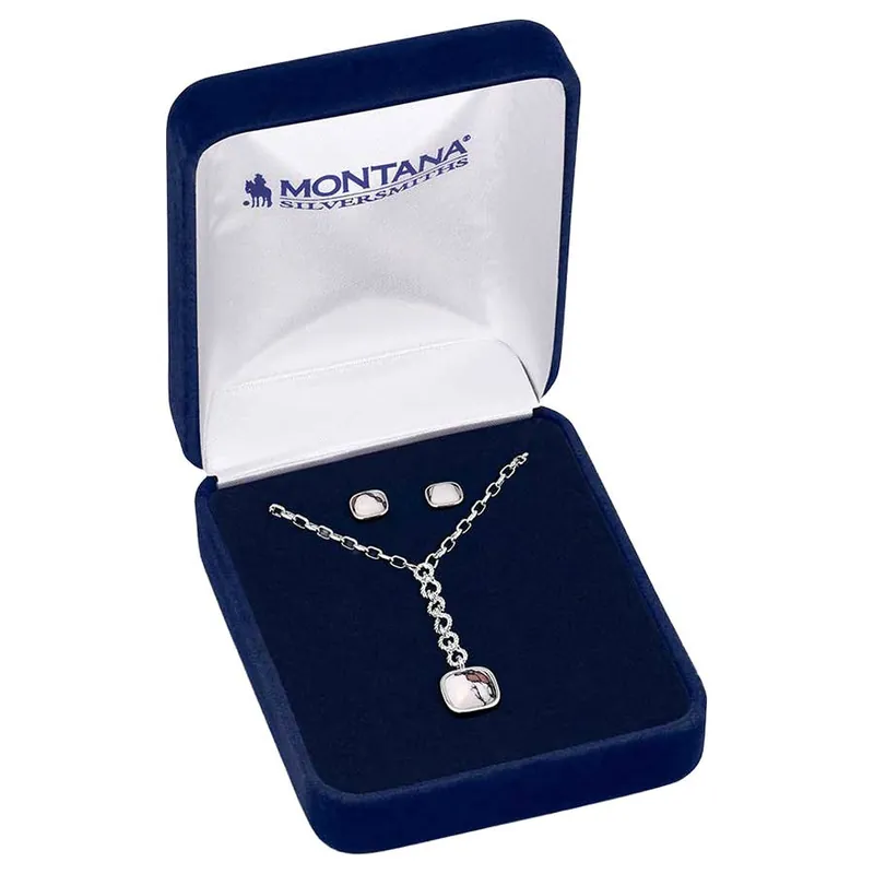 Montana Silversmiths Women‘s Band of Wild Horses Jewelry Set