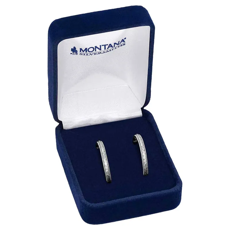 Montana Silversmiths Women‘s Rustic Serenity Hoop Earrings