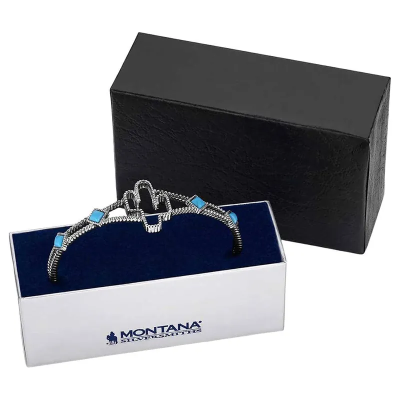 Montana Silversmiths Women‘s Desert Turquoise Cuff Bracelet