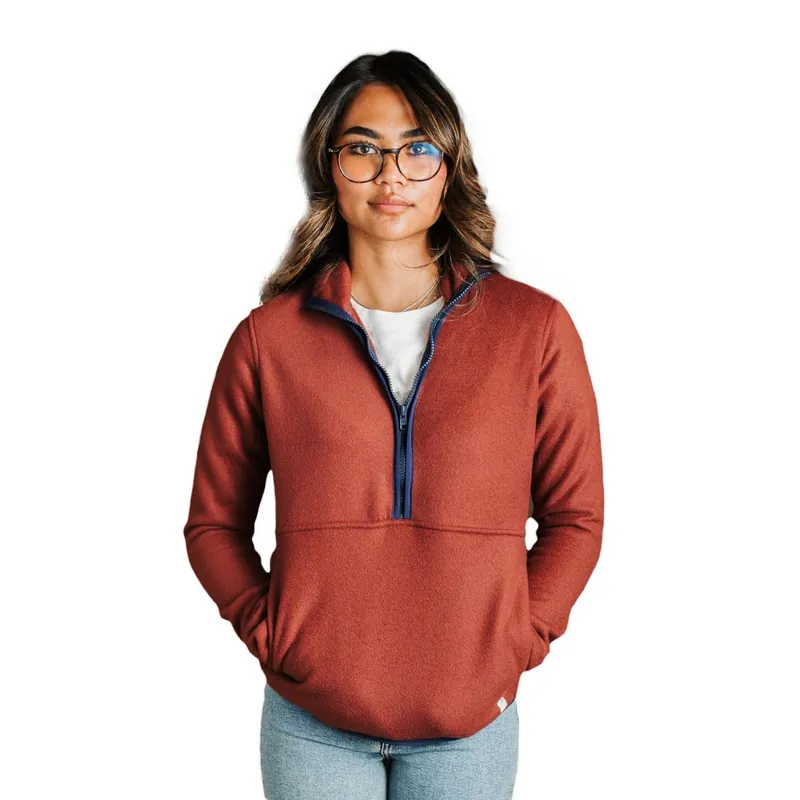 Smith + Rogue Women‘s Quarter Zip Hygee Pullover - Amber - XS