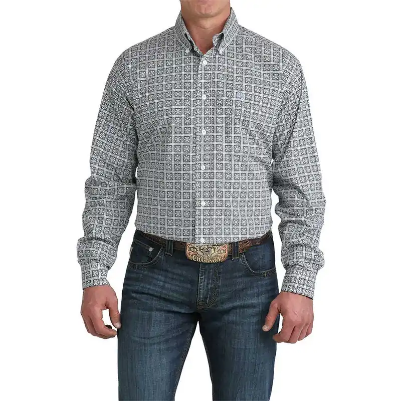 Cinch Men‘s Classic Match Boys Long Sleeve Multi Print Shirt