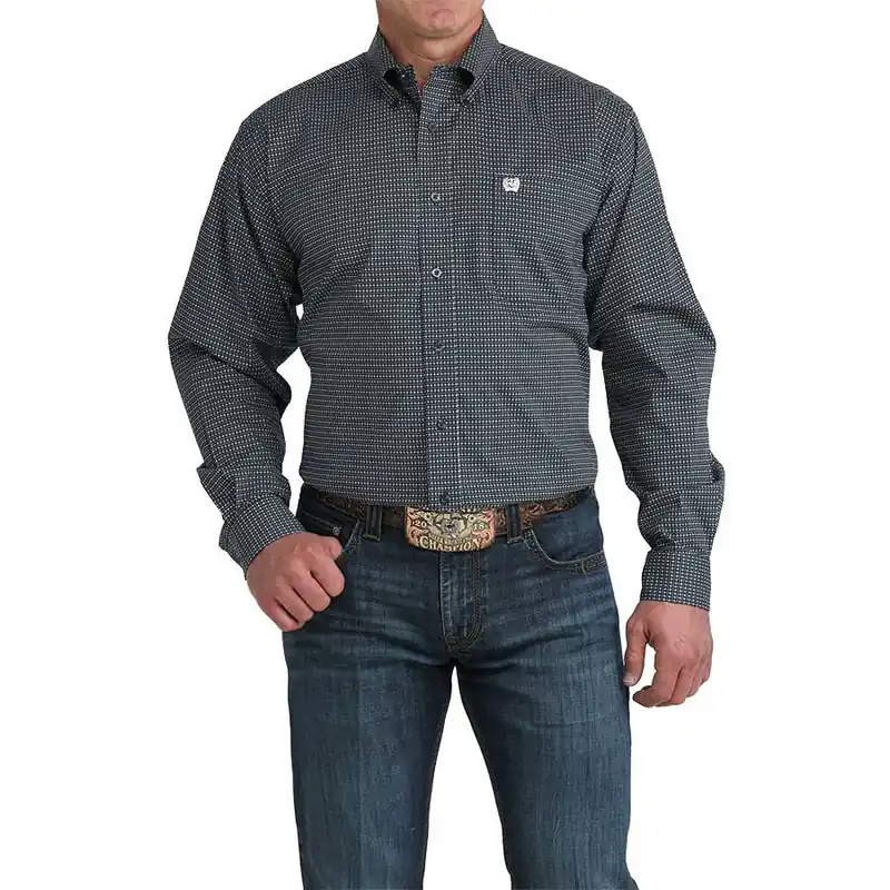 Cinch Men‘s Classic Long Sleeve Multi Print Shirt