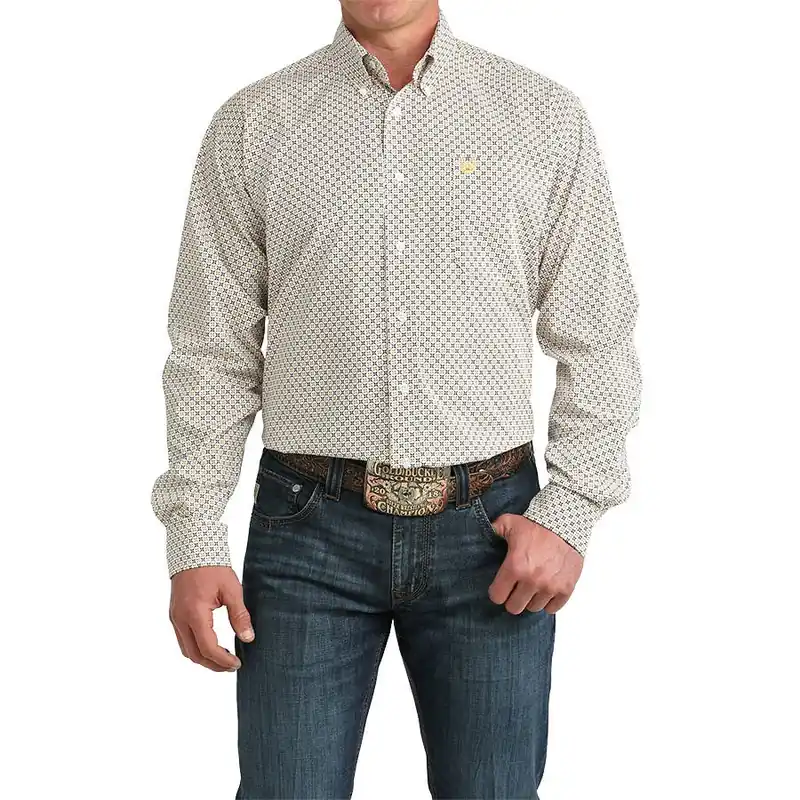 Cinch Men‘s Classic Long Sleeve Multi Print Shirt