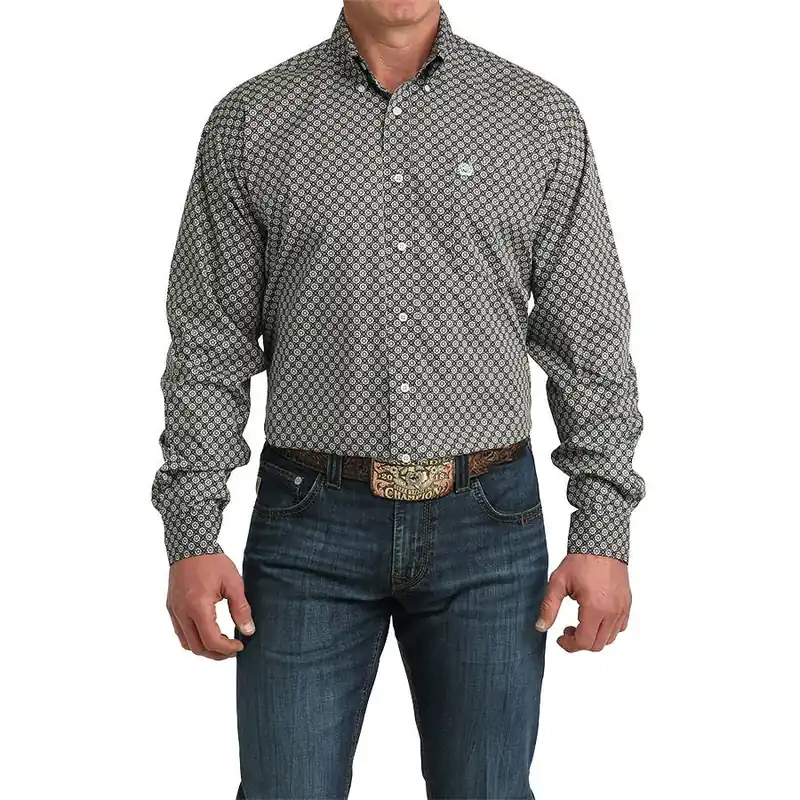 Cinch Men‘s Classic Long Sleeve Multi Print Shirt