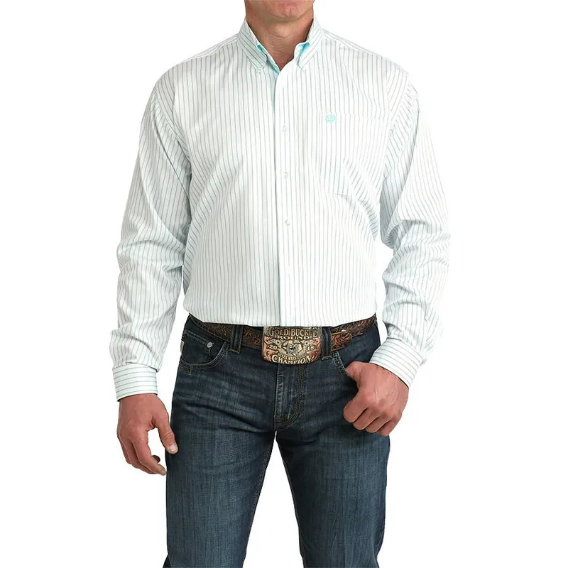 Cinch Men‘s Classic Tencel Long Sleeve Multi Print Shirt