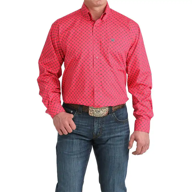Cinch Men‘s Classic Long Sleeve Multi Print Shirt