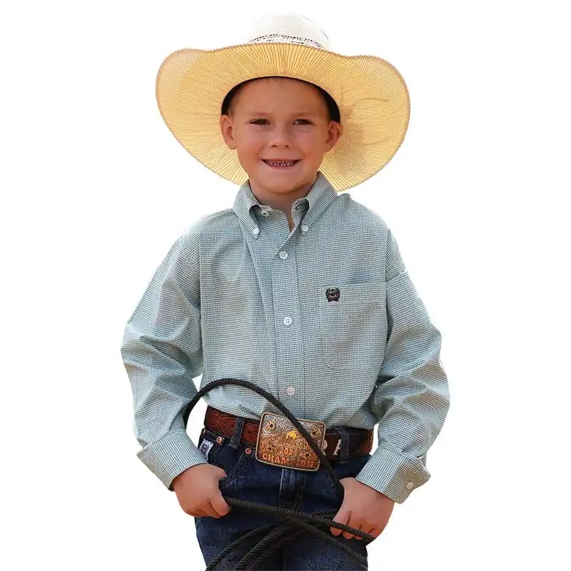 Cinch Boy‘s Long Sleeve Multi Print Shirt