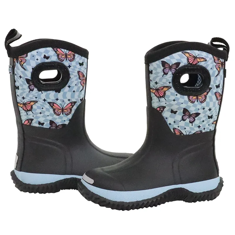 Noble Outfitters Girl‘s MUDS Butterflies High Boots