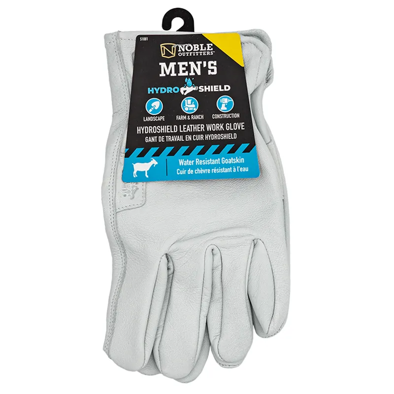 Noble Outfitters Men‘s Water Resistant Leather Work Gloves