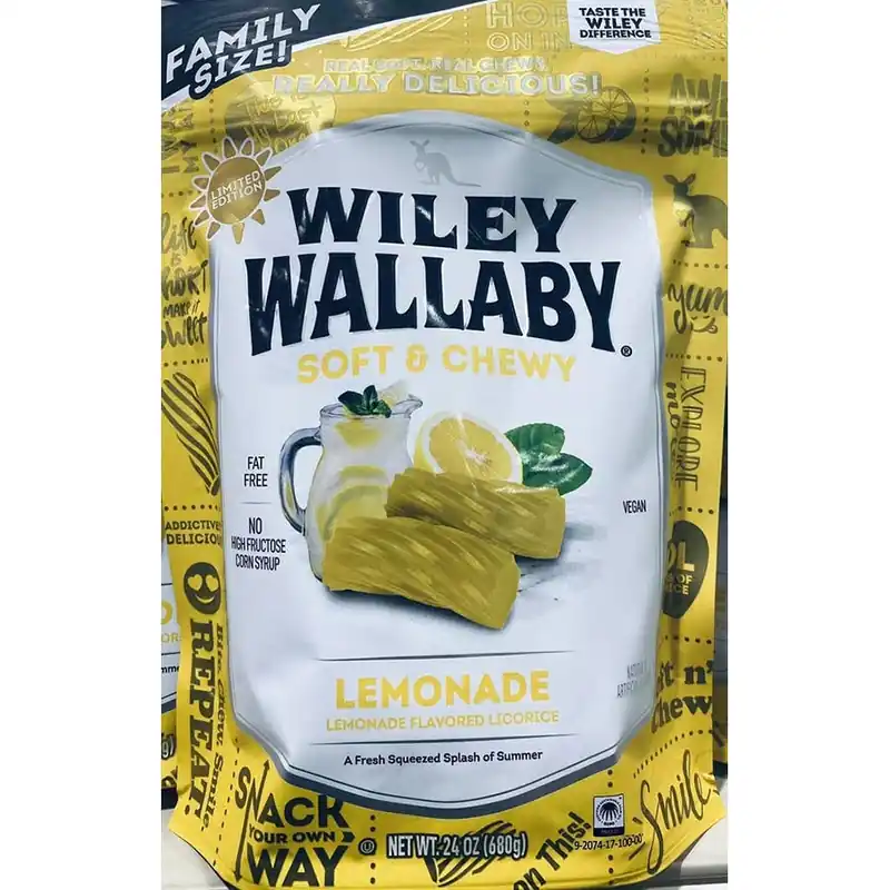 Wiley Wallaby Soft & Chewy Lemonade Licorice