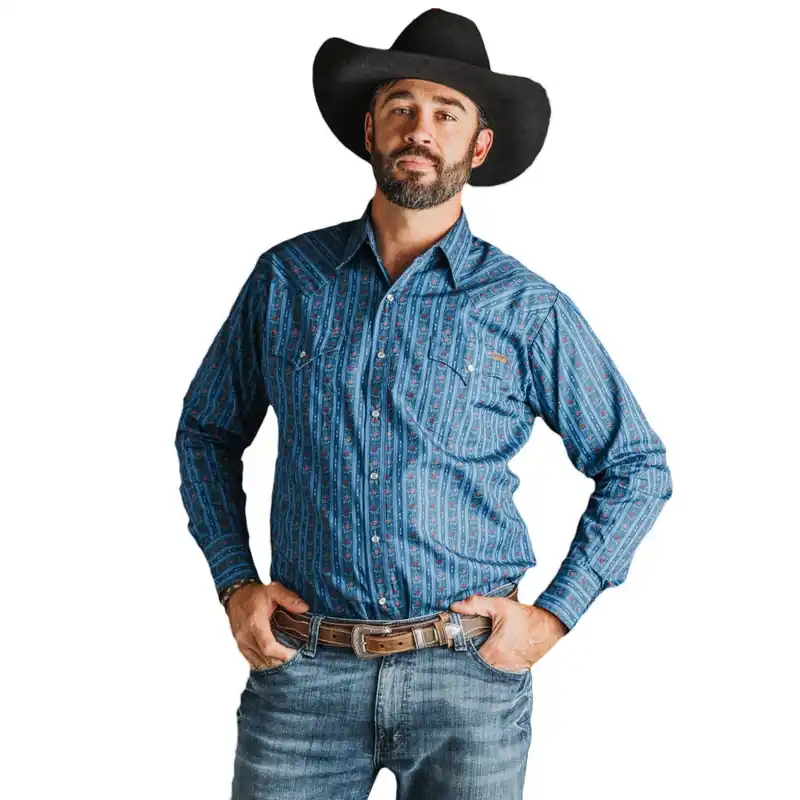 Smith + Rogue Men‘s 777 Plains Long Sleeve Shirt - Stripes