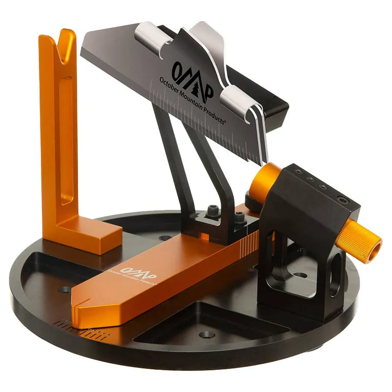 October Mountain Products Phoenix Fletching Jig with Left Helical Clamp