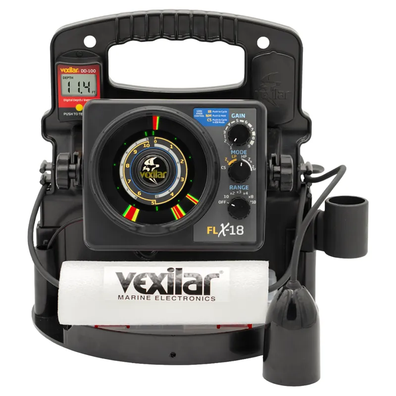 Vexilar FLX-18 Pro Pack II Fishing System with 12° Ice-Ducer & DD-100