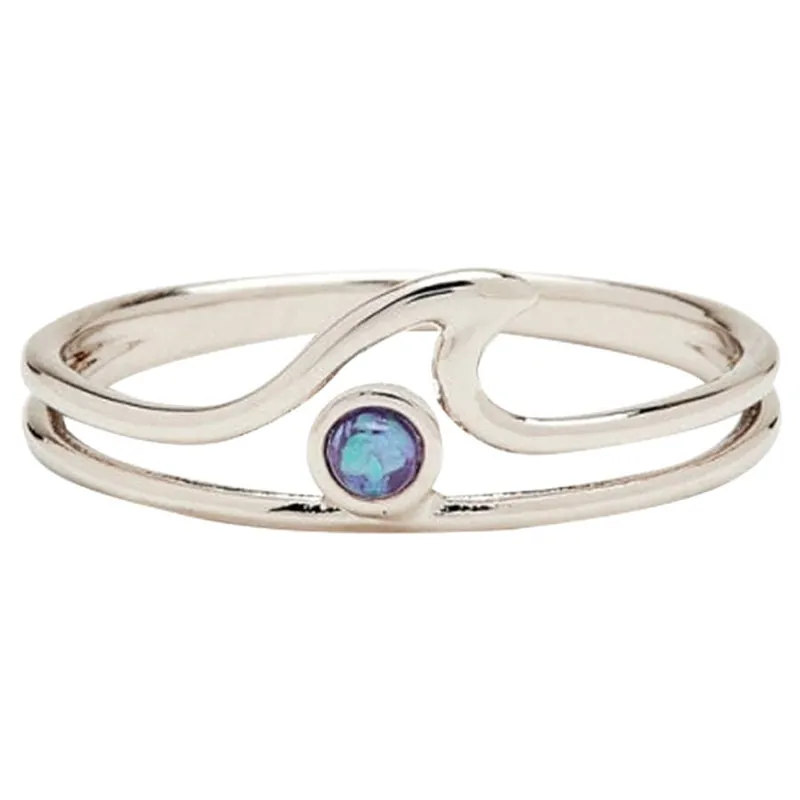 Puravida Women‘s Opal Wave Ring