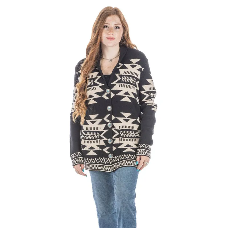 Cotton & Rye Women‘s Aztec Concho Cardigan