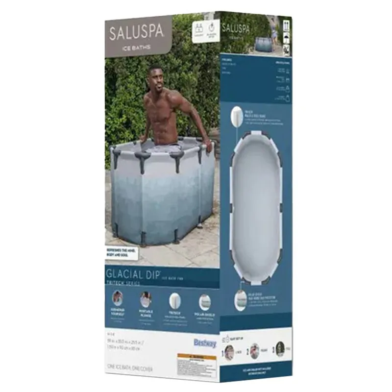 Best Way SaluSpa Glacial Dip Cold Plunge Recovery 2-Person Ice Bath Tub