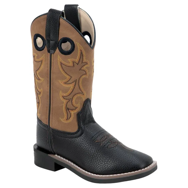 Old West Boy‘s Tumble Square Toe Boots