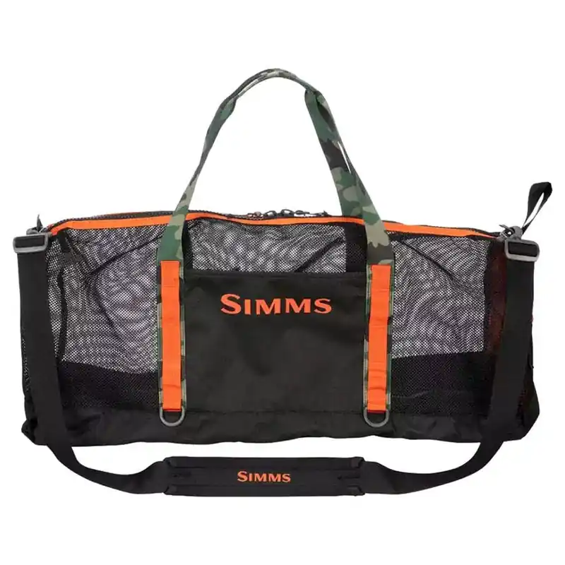 Simms Challenger Mesh Duffel - Black - 60 L