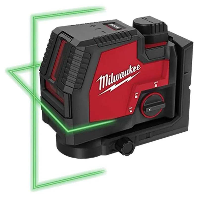 Milwaukee USB Rechargeable Green Cross Line Laser