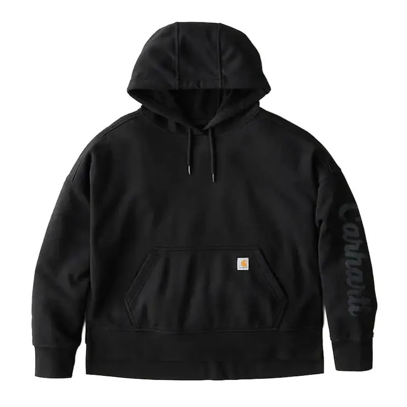 Carhartt Women‘s Oversized-Fit Midweight Hooded Heart Graphic Sweatshirt