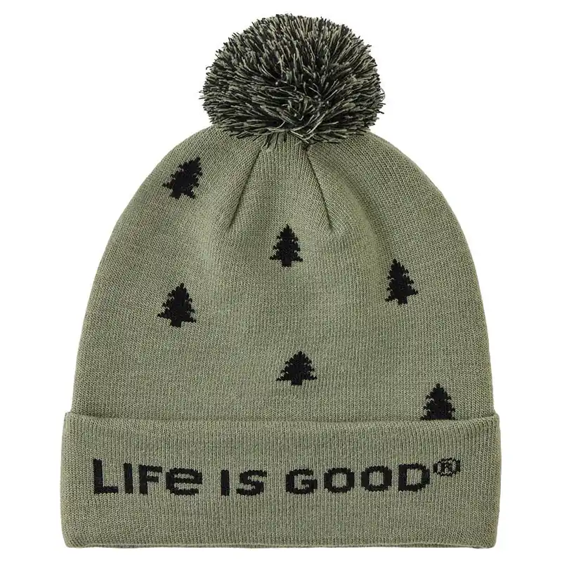Life is Good Unisex Simple Pine Pattern So Chill Beanie
