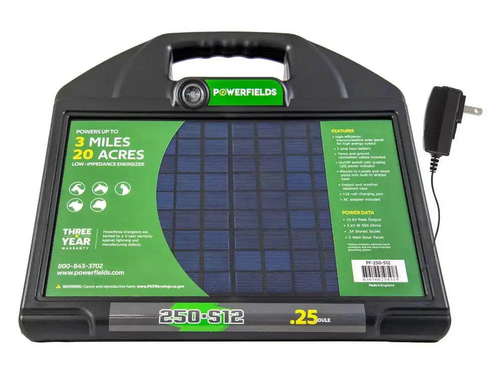Powerfields .25 Joule Solar 12V DC Energizer