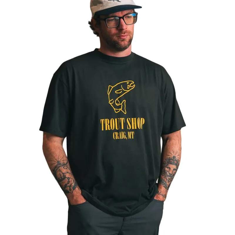 Fly Project Men‘s Trout Shop Brown Trout Tee