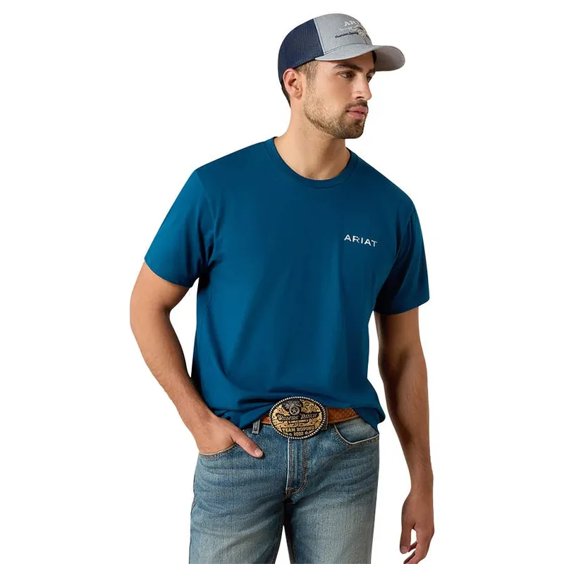 Ariat Men‘s Liquid Stamp Flag Classic Fit T-Shirt