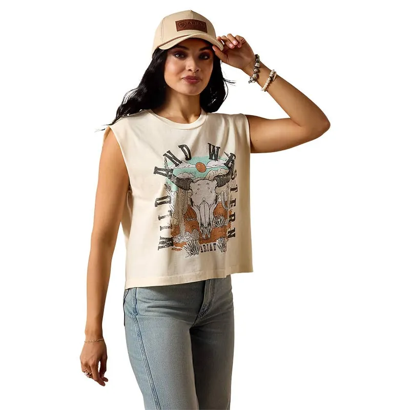 Ariat Women‘s Steer Skull Landscape T-Shirt