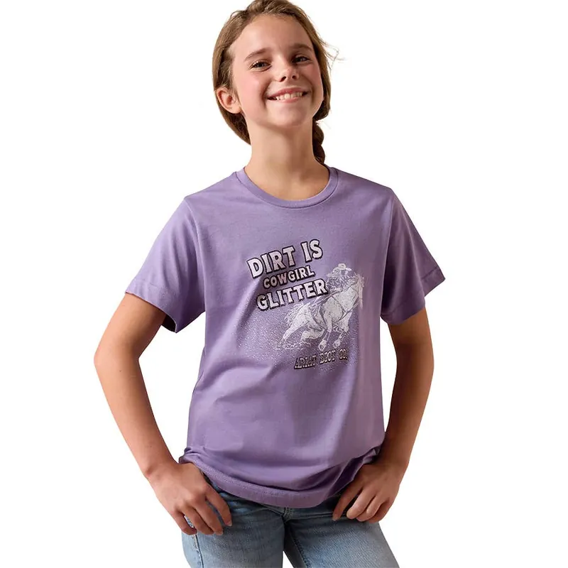 Ariat Girl‘s Dirt is Glitter T-Shirt